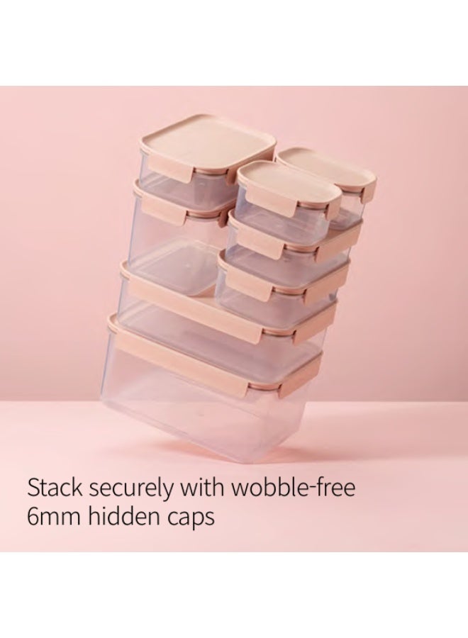 LocknLock Classic Plus Rectangle Food Container – 2.8L Pink, 4-Side Locking, Stackable & Leakproof - Image 2