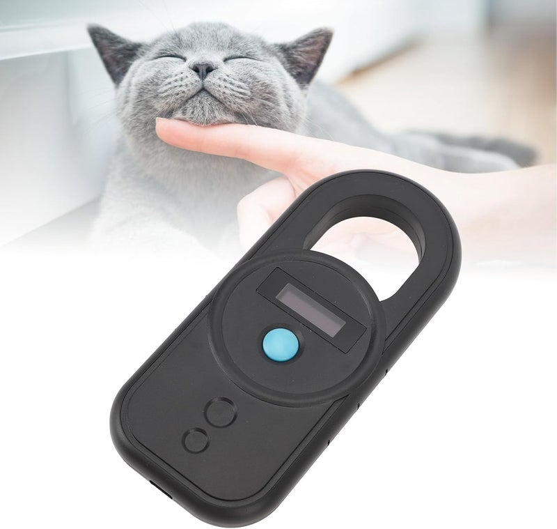 Animal Microchip Scanner, USB Interface Pet Chip ID Tag Reader for Dogs Cats Horses Rechargeable Portable Handheld 128 Storage Capacity for Pet Shop Animal Hospital (Black) - Image 5