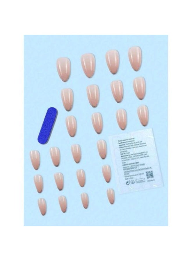 Shein 24pcs Nails Short French Beautify And CharmYourself - Image 2