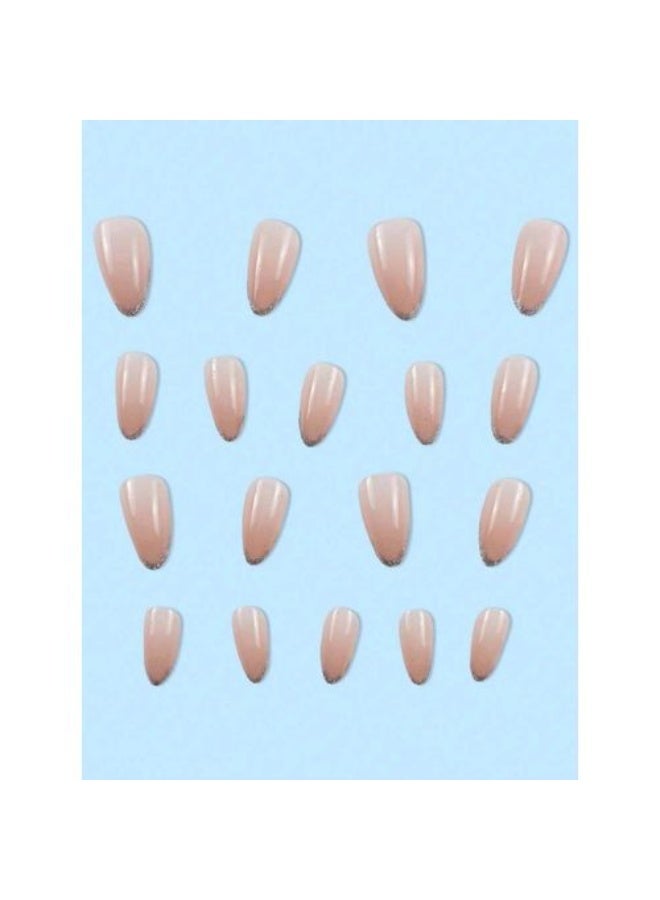 Shein 24pcs Nails Short French Beautify And CharmYourself - Image 3