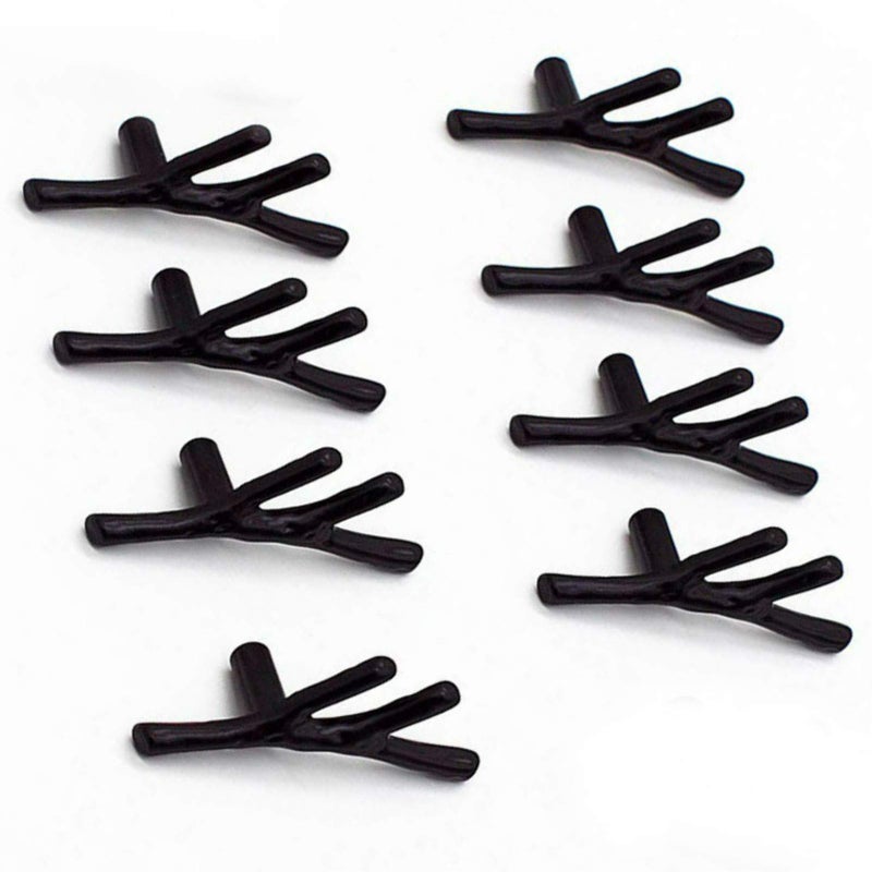 Joyindecor 8 Pack Twig Branch Antique Cabinet Knobs Zinc Alloy Vintage Rustic Tree Drawer Pull Handles for Farmhouse Cabin Mountain House Kitchen Cupboard Dresser Wardrobe Closet Black