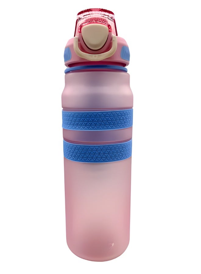 Twisoo Tritan Plastic Water Bottle - BPA Free, Leak Proof, Hygienic Design, Perfect for Fitness, Gym, Outdoor Sports, Office, and Daily Hydration - Durable and Eco-Friendly Hydration 1 Liter (Pink) - Image 1