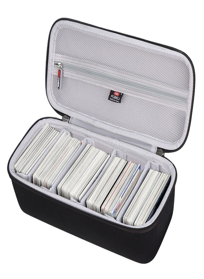 FBLFOBELI 900+ Card Game Case Compatible with UNO/Piles/Phase 10/Exploding Kittens/Five Crowns/Flip 7/Go Fish/Monopoly Deal and Playing Card, Case Only (Black+Gray) - Image 1