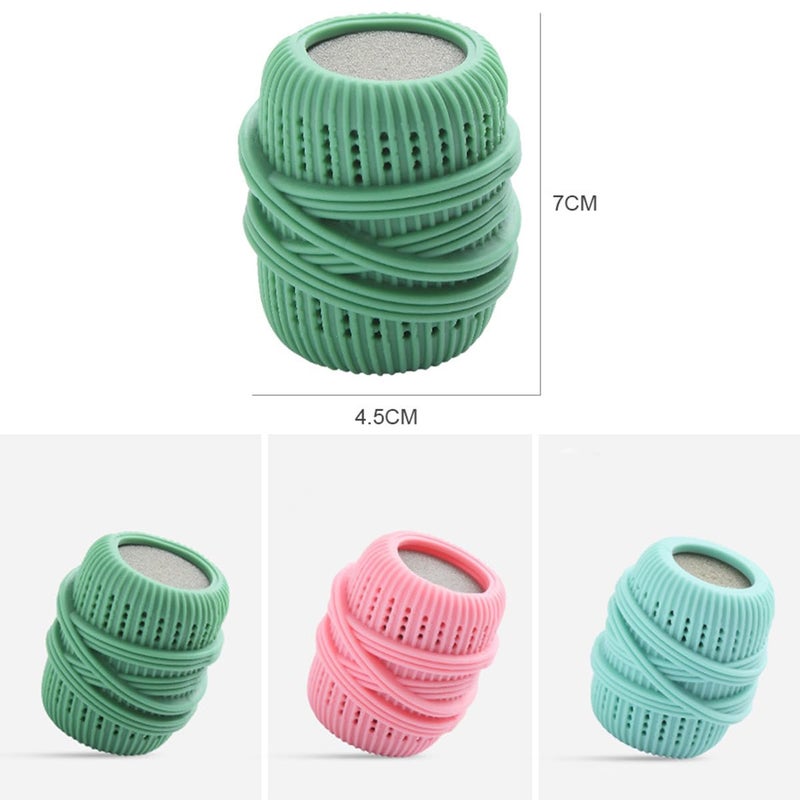 BASEMMAHER 3Pcs Washing Machine Laundry Ball Fabric Softener Ball Dispenser for Washing Machine Laundry Softener Liquid Refillable Ball Cleaning Tool Washing Sponge Household Substitute - Image 2