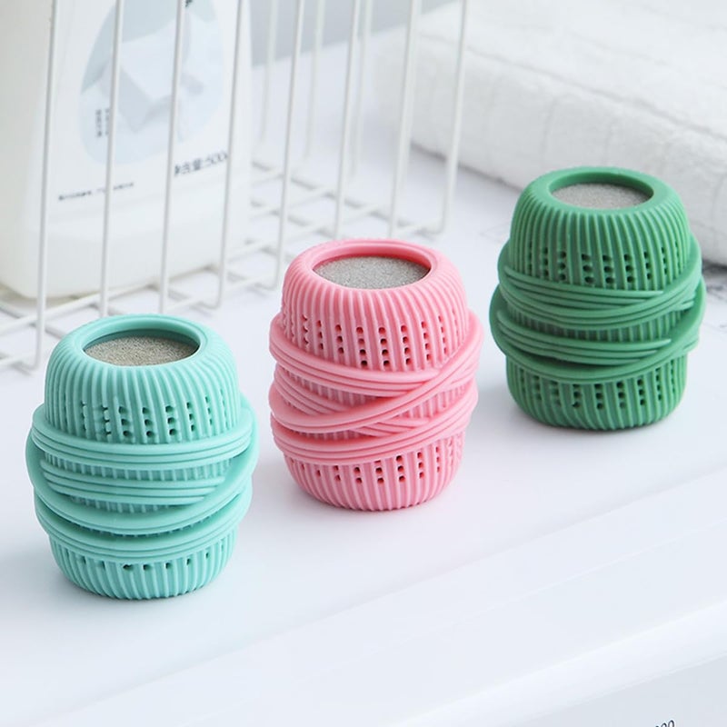 BASEMMAHER 3Pcs Washing Machine Laundry Ball Fabric Softener Ball Dispenser for Washing Machine Laundry Softener Liquid Refillable Ball Cleaning Tool Washing Sponge Household Substitute - Image 5