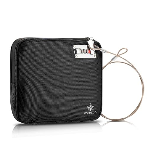 KOSMCCO AntiTheft Locking Beach Bag 9x75inch Portable Beach Safe for Securing Your Valuables and Phone Black - Image 1