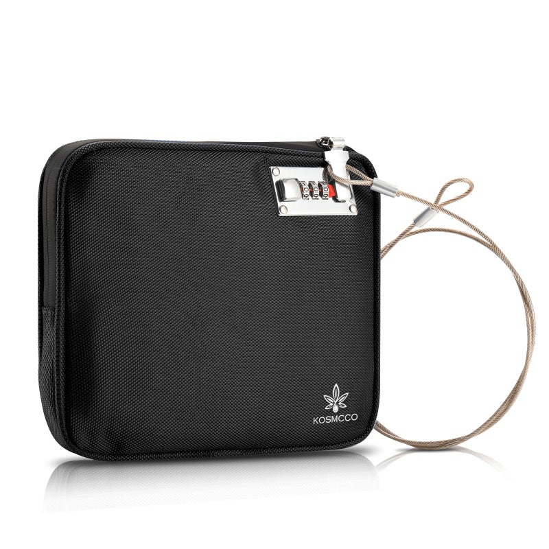 KOSMCCO AntiTheft Locking Beach Bag 9x75inch Portable Beach Safe for Securing Your Valuables and Phone Black - Image 2