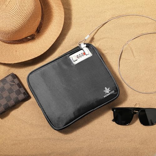 KOSMCCO AntiTheft Locking Beach Bag 9x75inch Portable Beach Safe for Securing Your Valuables and Phone Black - Image 3