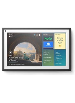 Echo Show 15 with Alexa 15.6-inch HD Touch Display Wireless Wi-Fi and Bluetooth Connectivity Built-in Microphone Dual 1.6-inch Full-Range Speakers 5MP Camera Wall Mount Latest Version - Black