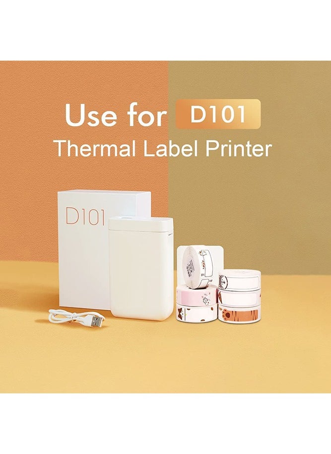 NIIMBOT D101 Label Maker Tape Waterproof Round Thermal Label Paper Sticker Labels for Barcode Printing 21*21mm Multicolor  - Image 3