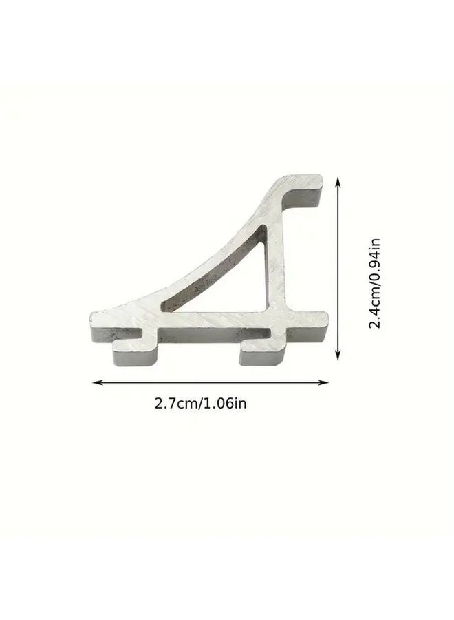 4pcs Heavy Duty Metal Fridge Shelf Clips Adjustable Space Saving Refrigerator Support - Image 4