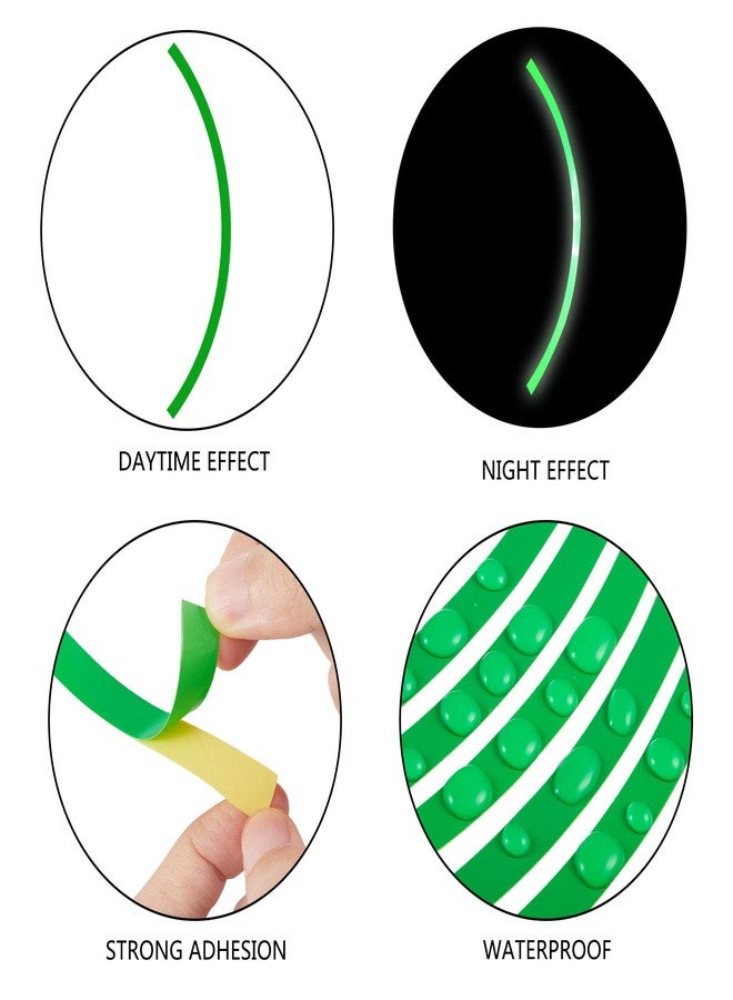 Kelenate® (Green) 18pcs - 16"-19" Reflective Wheel Rim Stripe Decal for Motorcycle Wheels Car Cycling Bike Bicycle Night Reflective Safety Decoration Stripe Sticker Compatible with E-lite i20 - Image 3