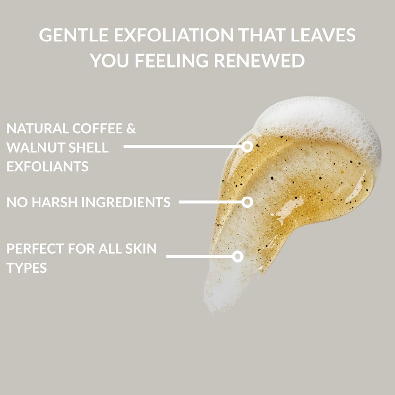 SpaScriptions Exfoliating African Black Soap Body Wash - 33 oz Charcoal & Coconut Scented Body Scrub with Coffee & Walnut Shell Exfoliants, Gentle Cleansing Body Wash for All Skin Types, Paraben Free - Image 5