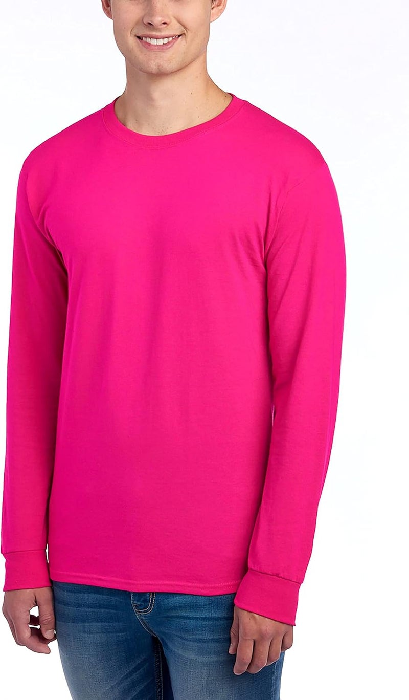 Jerzees Men's Dri-Power Cotton Blend Long Sleeve Tees, Moisture Wicking, Odor Protection, UPF 30+, Sizes S-3x - Image 3