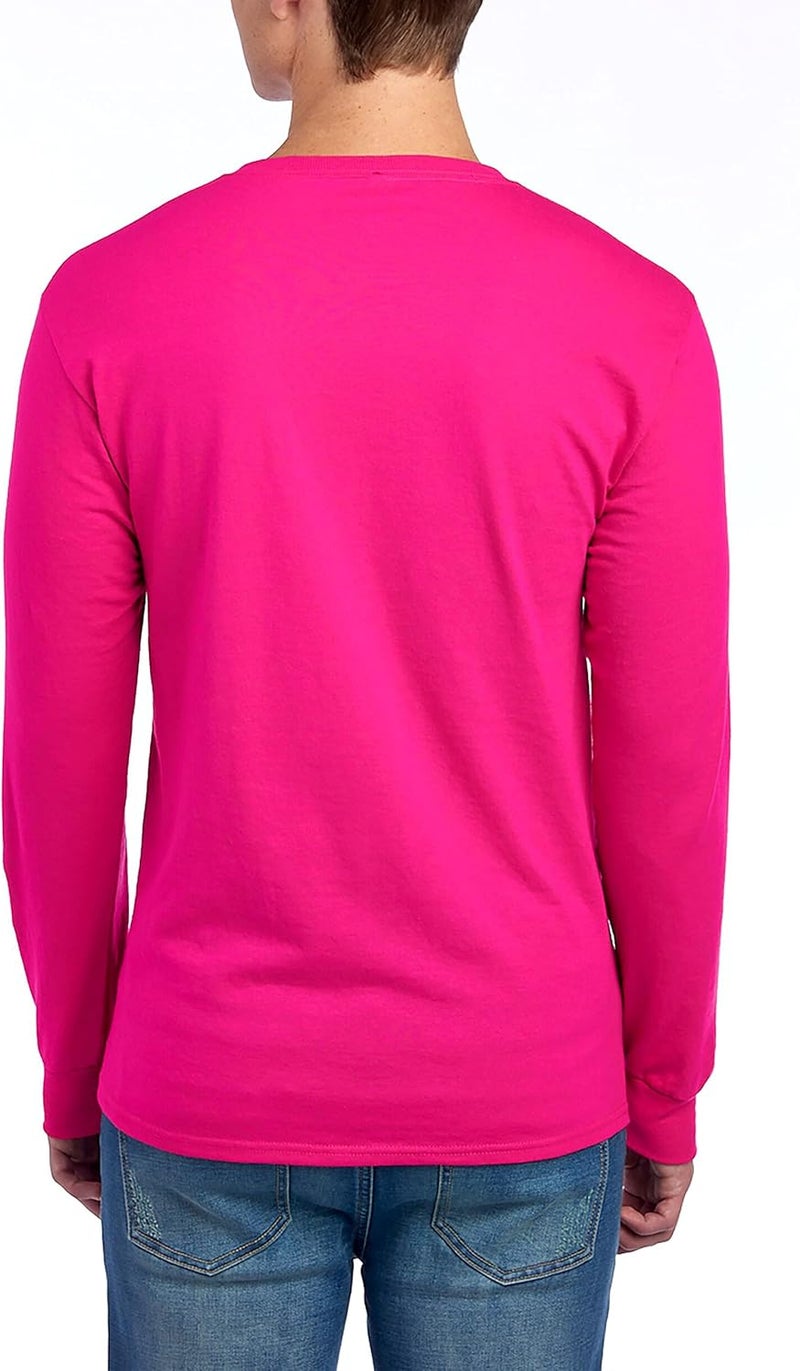 Jerzees Men's Dri-Power Cotton Blend Long Sleeve Tees, Moisture Wicking, Odor Protection, UPF 30+, Sizes S-3x - Image 2