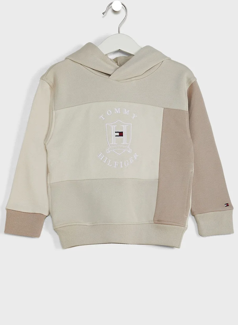 TOMMY HILFIGER Kids Cut Panel Icon Hoodie