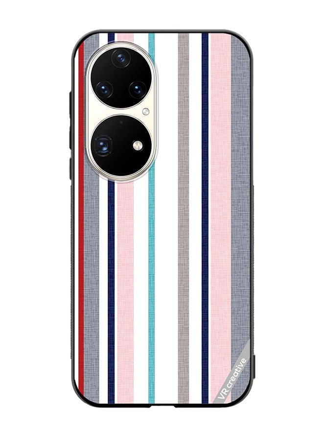 VR CREATIVE Protective Case Cover For Huawei P50 Pro Strips Design Multicolour - Image 1