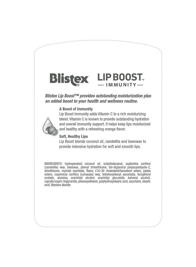 بليستكس بلسم الشفاه بليستكس لتعزيز المناعة، مرطب شفاه، ترطيب مكثف، فيتامين سي، زيت جوز الهند وشمع العسل (عبوة من قطعتين) - Image 3