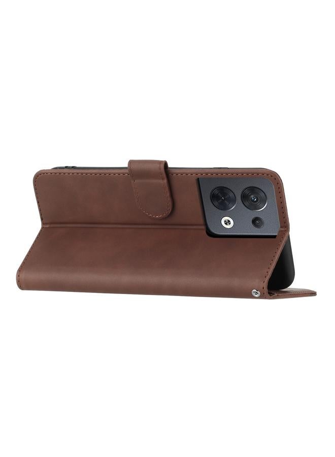 S-TOP Case For OPPO Reno8 5G Global Heart Pattern Skin Feel Leather Phone Case - Image 3