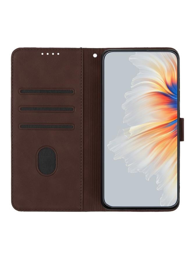 S-TOP Case For OPPO Reno8 5G Global Heart Pattern Skin Feel Leather Phone Case - Image 4
