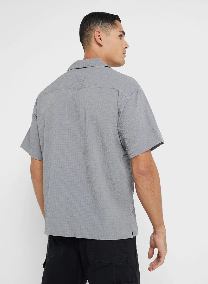 JACK & JONES Casual Texture Relaxed Fit Shirt