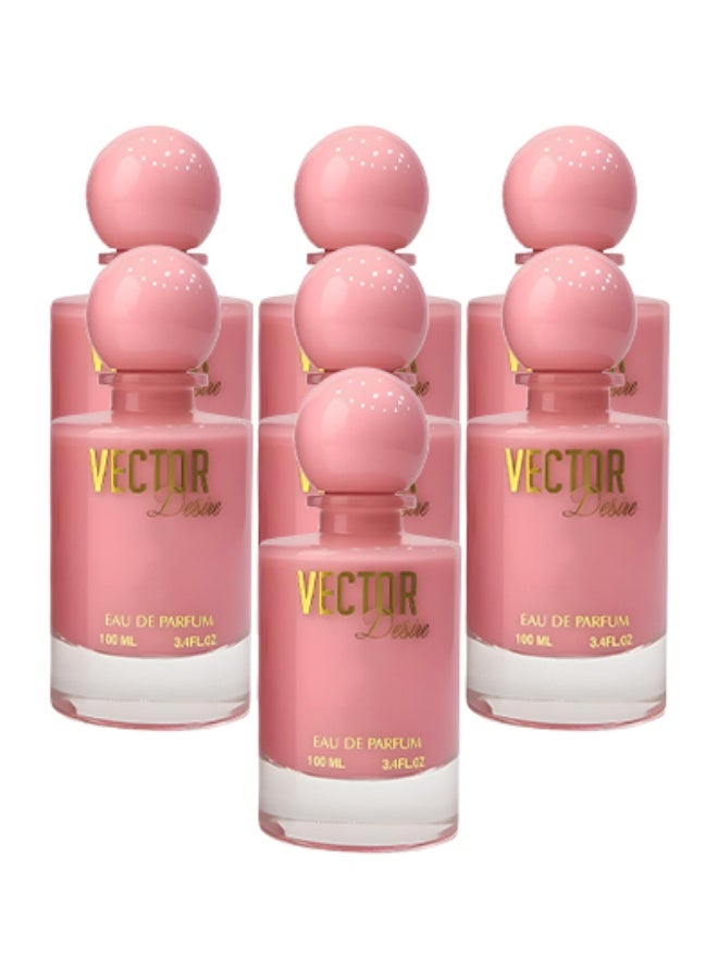 Vector 7 Pieces Vector Desire Perfume Pink 100ml EDP - Image 1