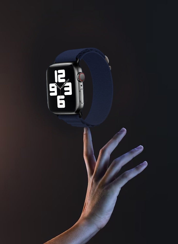 CATANES Alpine Loop Band for Apple Watch Band 38mm 40mm 41mm 42mm (Series 10) Adjustable with Metal G-Hook Strap Dark Blue  - Image 5
