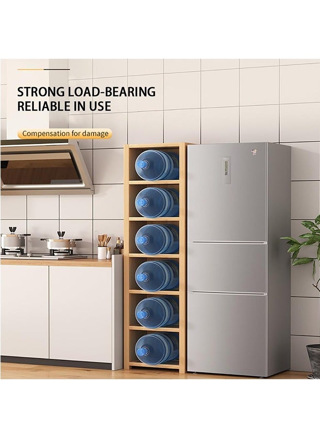 JCB CHIC Simple Book Shelf Living Room Bookcase Multi-layer Storage Rack Floor Standing Storage Cabinet with Clear Door for Kitchen Dining Room Living Room Entryway Hallway - Image 3