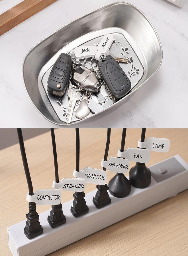 Trilancer Reusable Cable Cord Wire Labels, Easy to Write on, Hook&Loop Closure, for Organizing and Identification, Cable Tags, Multiple Uses - 35PCS(White) - Image 4