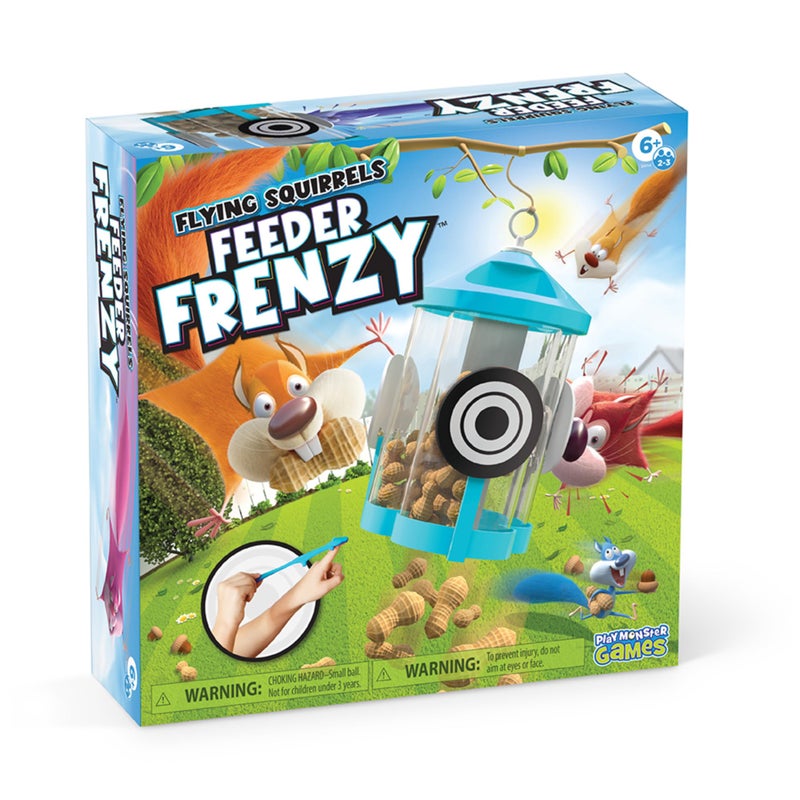 PlayMonster Flying Squirrels Feeder Frenzy Board Game Kids Games Family Games for Kids and Adults Board Games for Family Night MultiPlayer Board Games Aim Release Nuts to Win Ages 6
