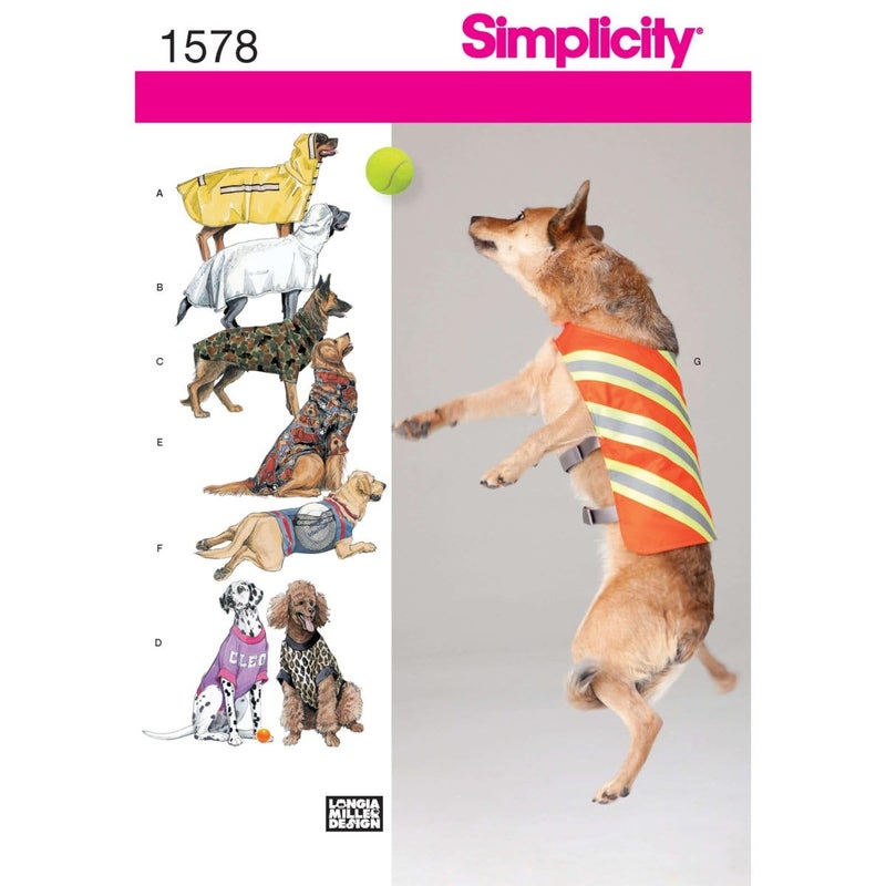 Simplicity 1578 Dog Jacket and Clothing Sewing Patterns, Medium - Image 5