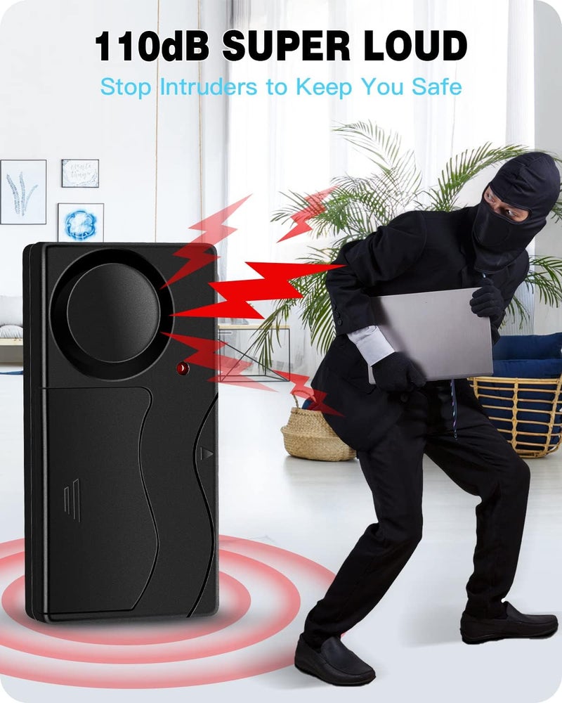 wsdcam Anti-Theft Alarm for Bike, Motorcycle & Vehicle - 110db Loud, Wireless Vibration Alarm with Remote Control (2Pack) - Image 2