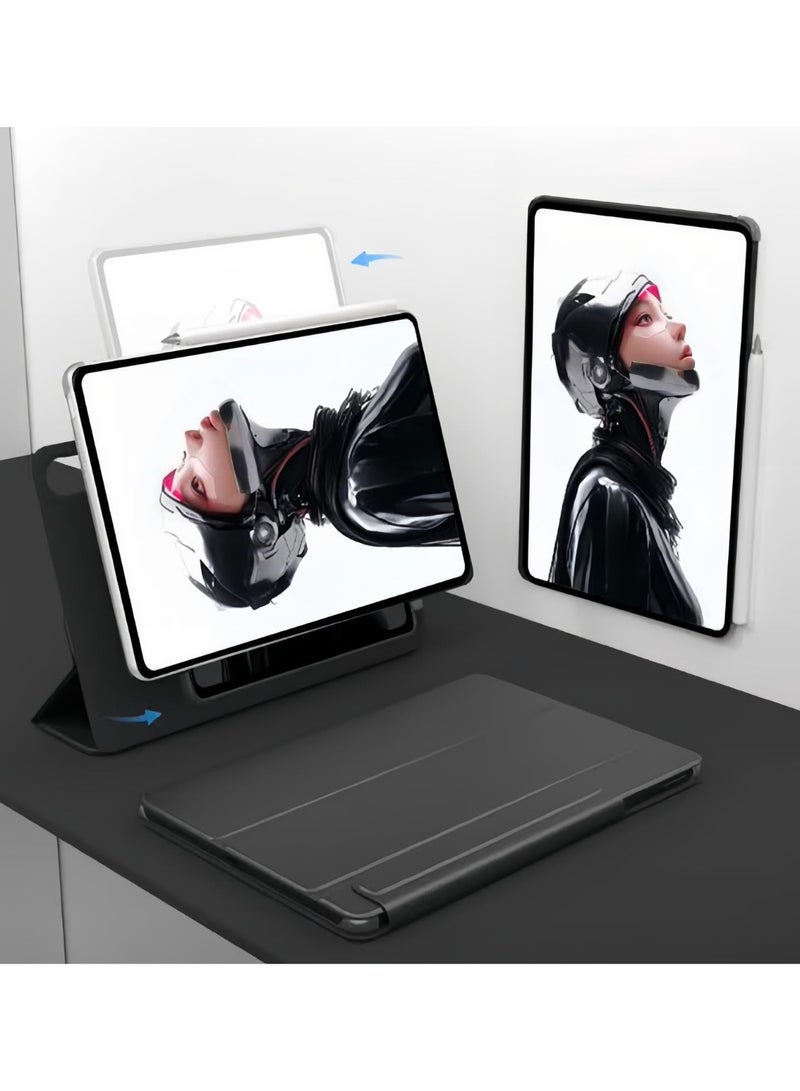 general Case Compatible with ZTE Nubia Red Magic Gaming Tablet 3 Pro 9.06 inch (2025) 【Supports Pencil】, Detachable Magnetic Tri-fold Stand Cover, Matte Clear Back, Auto Wake/Sleep - Image 1