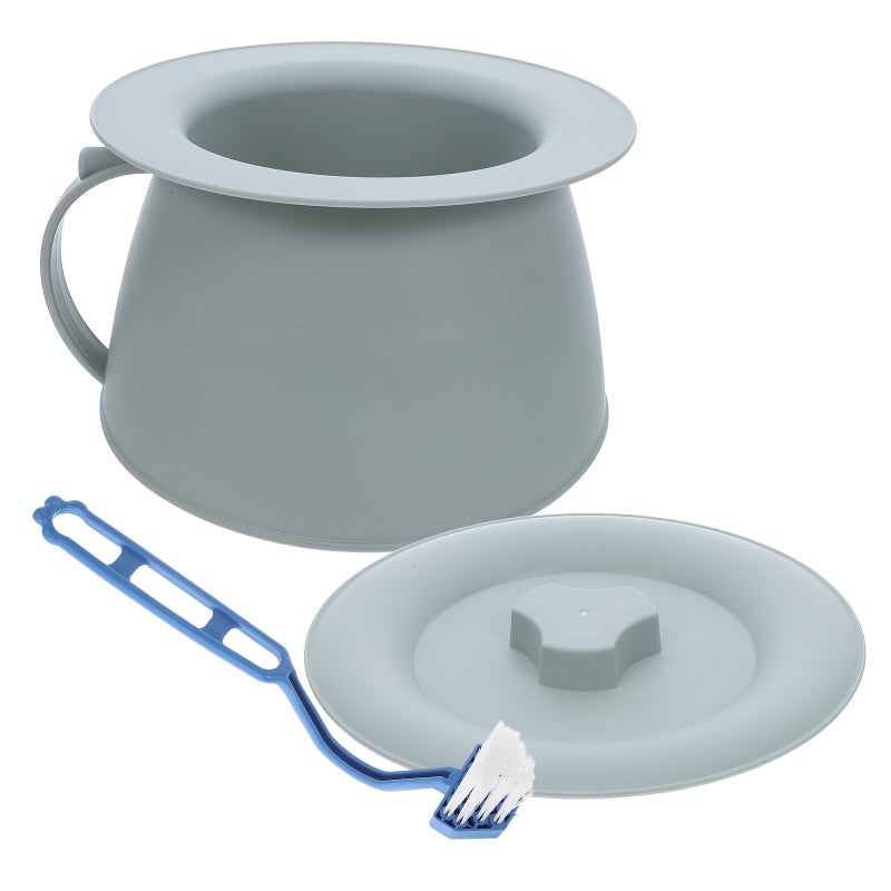 Portable Toilet Chamber Pots Urinal Bottle Urine Pot Potty Pee Bucket Bedside Urinal with Lids Elderly Portable Potty for Home Office Pregnant Women Light .5L - Image 3
