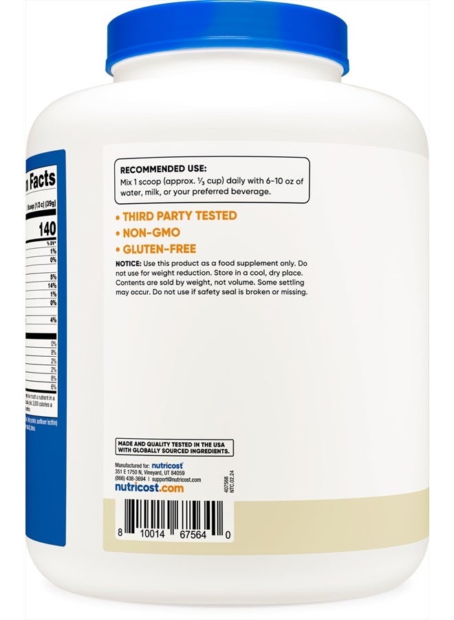 Nutricost Grass-Fed Whey Protein Isolate (Vanilla) 5LBS - Non-GMO, Gluten Free, Natural Flavors  - Image 4