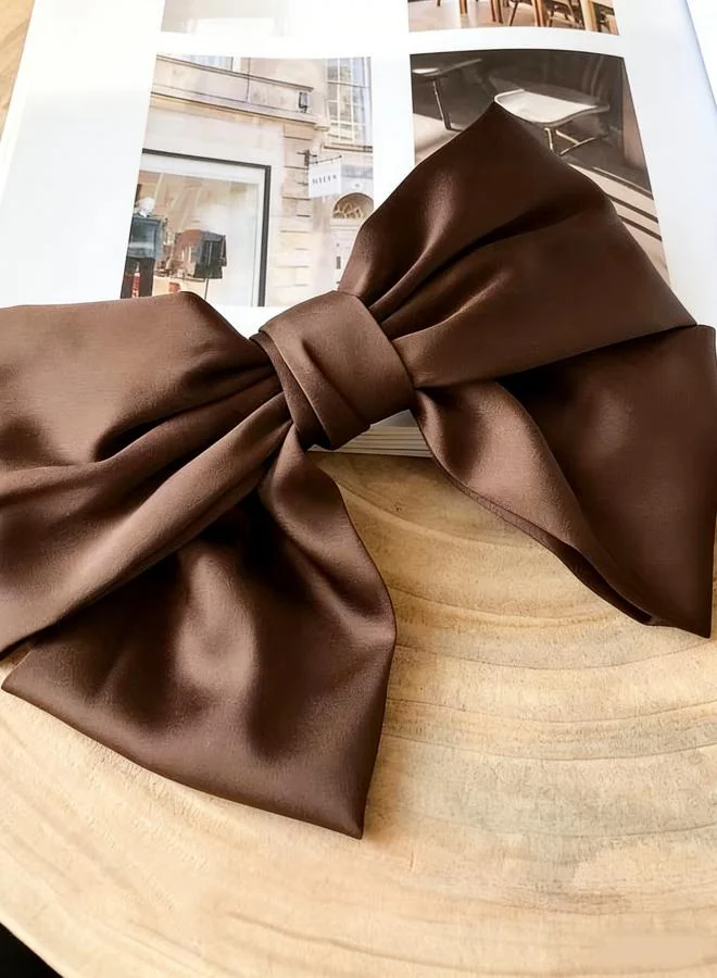 Take Two Brown Bow Hair Clip
