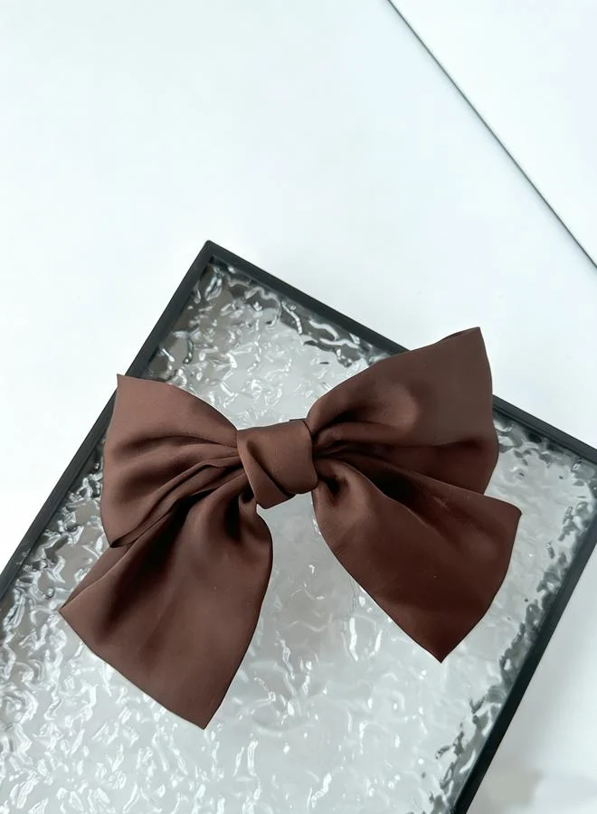 Take Two Brown Bow Hair Clip
