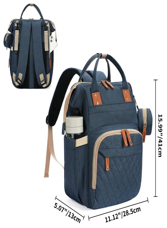 GAEKEAO Laptop Backpack for Women 15.6 inch Travel Work Backpack Purse with USB Port Casual Daypack for Nurse Teacher Cute Computer Bookbag for College Business,Navy Blue - Image 3