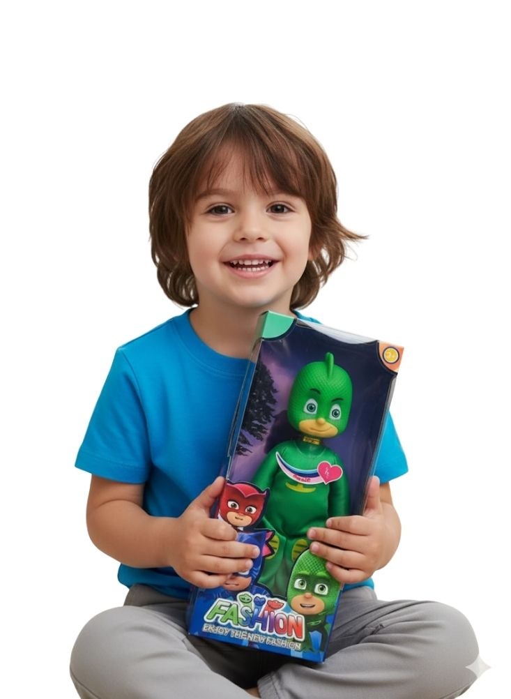 Premium PJ Masks Gekko Action Doll – Green Superhero Figure with Music Feature, Smooth Finish, Safe Plastic, Imaginative Play Toy for Kids 3+ - Image 2