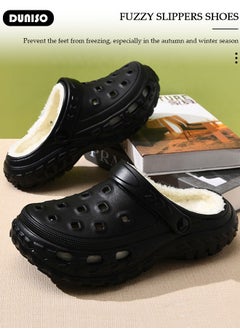 DUNISO House Slippers for Men and Women,Washable Lined Clogs, Fashion Warm Shoes with Thick Sole, Comfortable Home Fuzzy Slippers, Lightweight Non Slip House Shoes For Cozy Indoor Outdoor  - Image 5