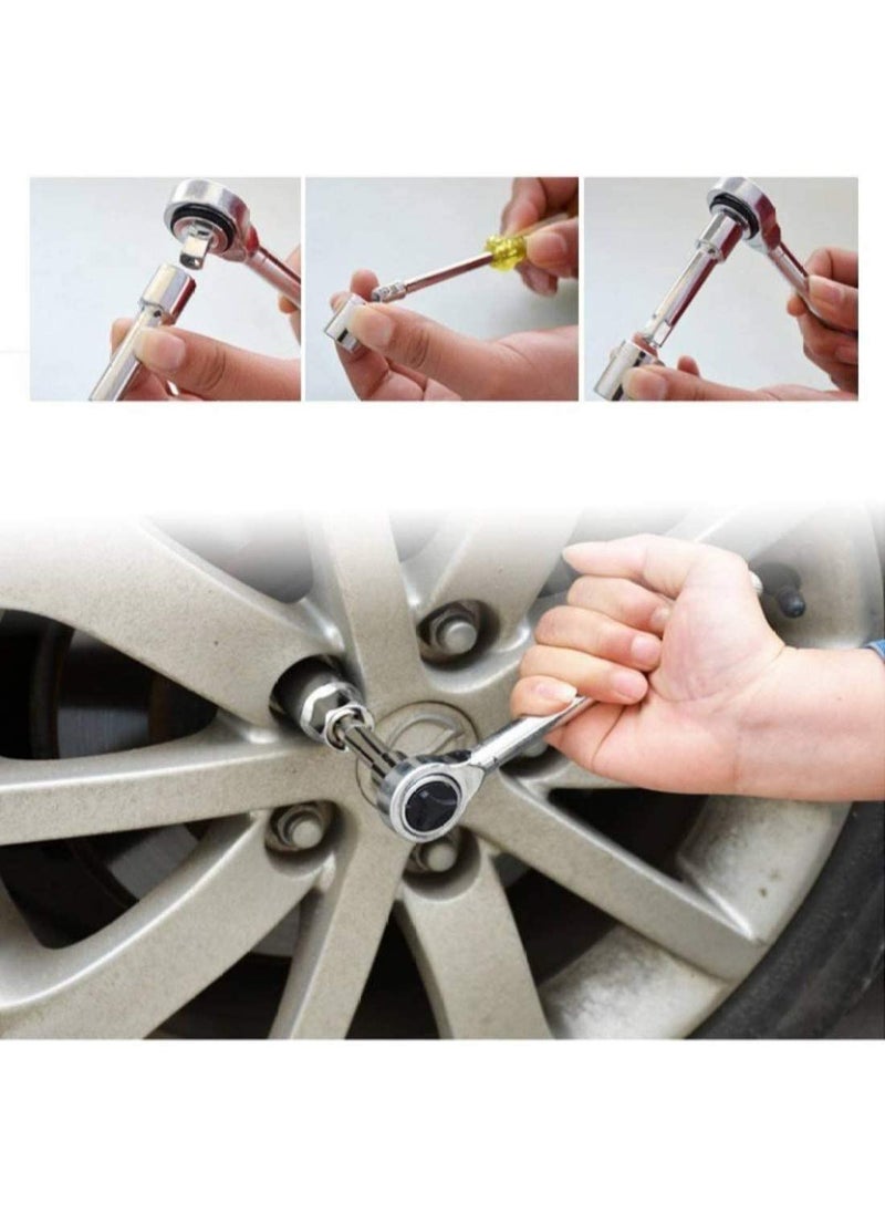 TERXA TERXA 40 In 1 Tool Kit Set Wrench Auto Repairing Tool Kit Set Socket Set Screwdriver Tool Kit Mechanical Repairing Tool Kit Hand Tool Pack of 1Multicolor  - Image 4