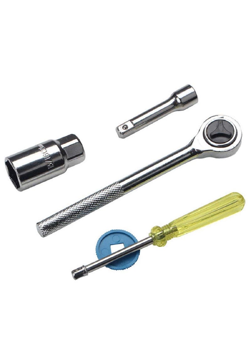 TERXA TERXA 40 In 1 Tool Kit Set Wrench Auto Repairing Tool Kit Set Socket Set Screwdriver Tool Kit Mechanical Repairing Tool Kit Hand Tool Pack of 1Multicolor  - Image 3