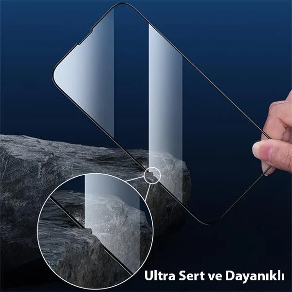 Polhammobile Polham 9d Ultra Hard and Durable iPhone 14 Plus Full Coating Screen Protector, Glue-Tempered