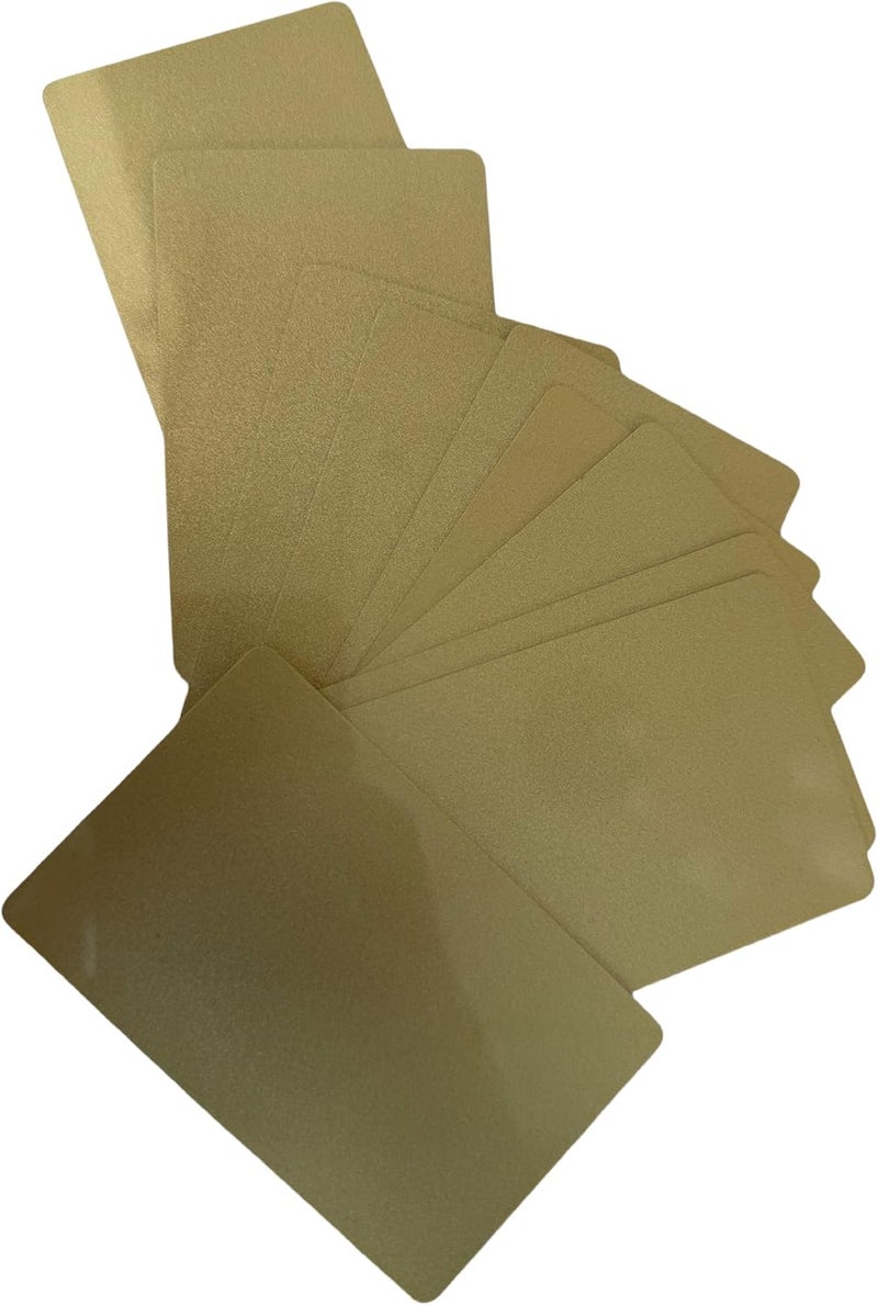-13.56MHZ ISO 14443A Blank White Printable RFID 1K chip Plastic NFC Card,ic Card,RFID Card (Golden 10 Pack)