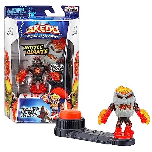 Akedo Legends of Powerstorm | Battle Giant Volcrag | Mini Battling Action Figure with Double Strike Armor | Ready, Fight, Split Strike. - Image 1