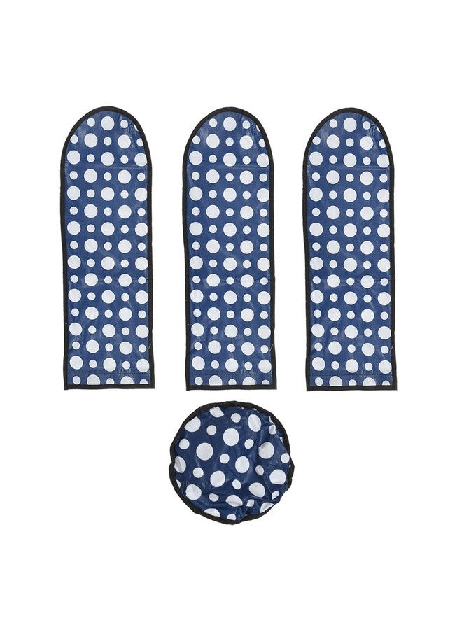 Kuber Industries PVC Dot Print Dust Proof Three Blade Ceiling Fan Cover (Blue) 54KM4012 - Image 4