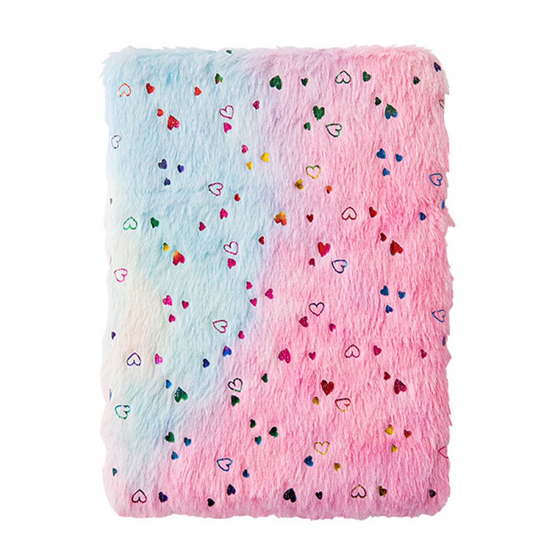 Fluffy Notebook A5 Size Soft Furry Cover - Acid-Free Lined Pages Fuzzy Notebook for Girls Teens Women Daily Writing Travel Planning Gifting - Image 1