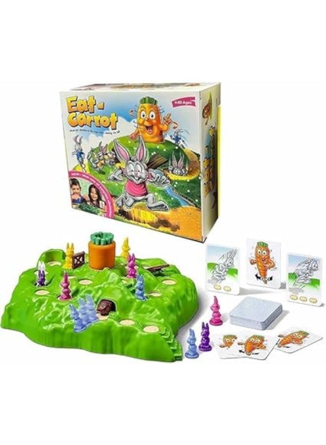 Eat a Carrot Interactive Board Game for Kids, Includes Characters, Cards and Playing Pieces - Image 1