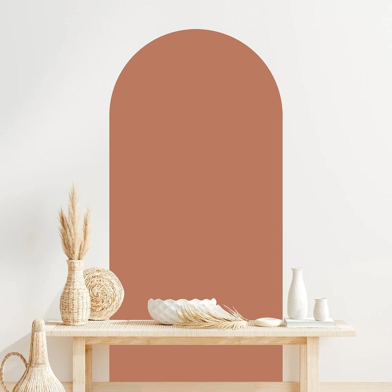JevulSoyln Boho Arch Wall Decal in Terracotta - Image 1