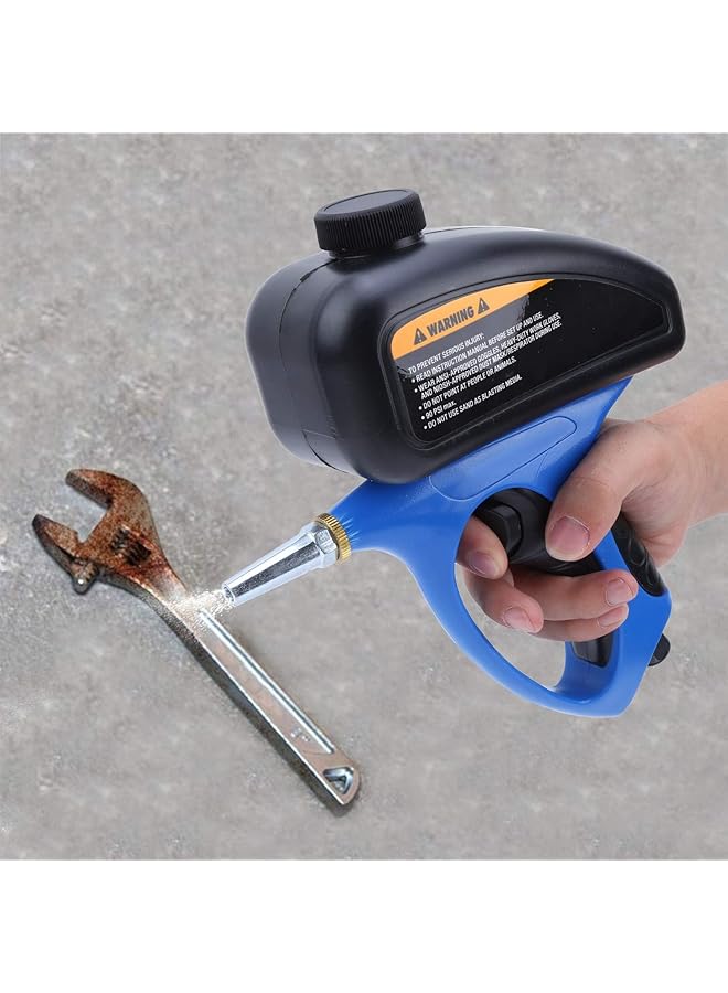 erorex Sand Blaster Professional Rust Removing Blaster Hand Held Gravity Feed Media Blasting Gun Portable Pneumatic Sand Blaster For Remove Rust Manual Blasting Tool For Metal Wood - Image 4